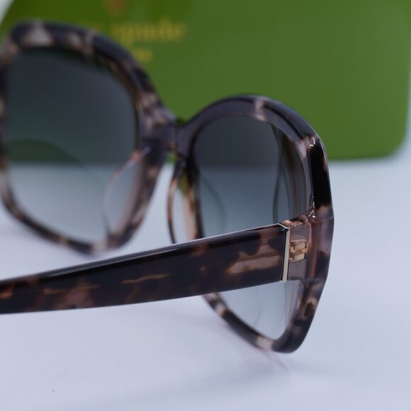 Kate Spade AMBERLYNN/S 0MAP 9K Square Sunglasses - Havana/Green